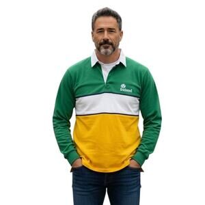Blarney Woollen Mills Vintage Ireland Size XL Long Sleeve Pullover Rugby Shirt